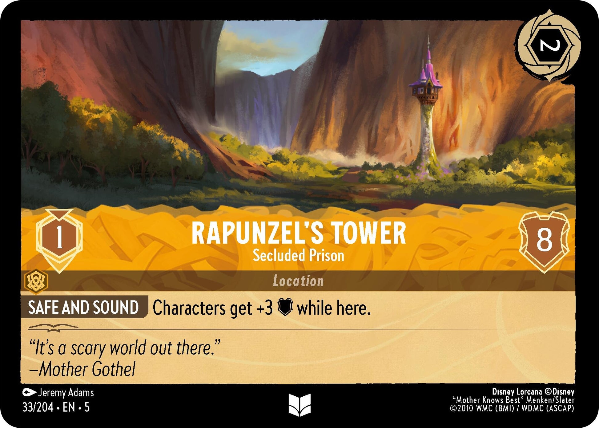 Rapunzel’s Tower - Secluded Prison (33) (5) - Disney Lorcana Single
