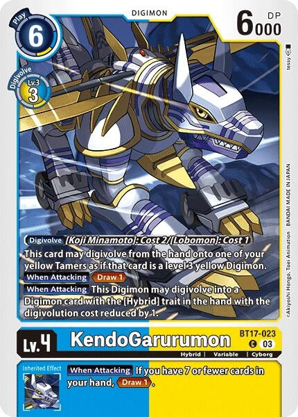 KendoGarurumon (17023) [BT17] - Digimon Card Game Single