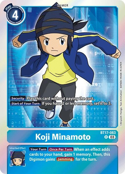 Koji Minamoto (17083) [BT17] - Digimon Card Game Single