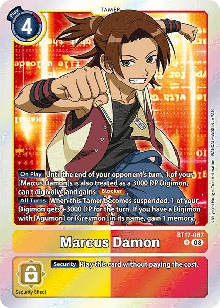 Marcus Damon (17087) [BT17] - Digimon Card Game Single