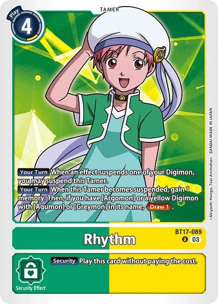 Rhythm (17089) [BT17] - Digimon Card Game Single
