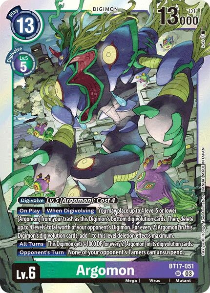 Argomon - BT17-051 (17051) [BT17] - Digimon Card Game Single