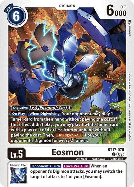 Eosmon - BT17-075 (17075) [BT17] - Digimon Card Game Single