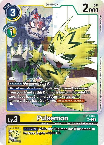Pulsemon (17030) [BT17] - Digimon Card Game Single