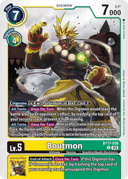 Boutmon (17036) [BT17] - Digimon Card Game Single