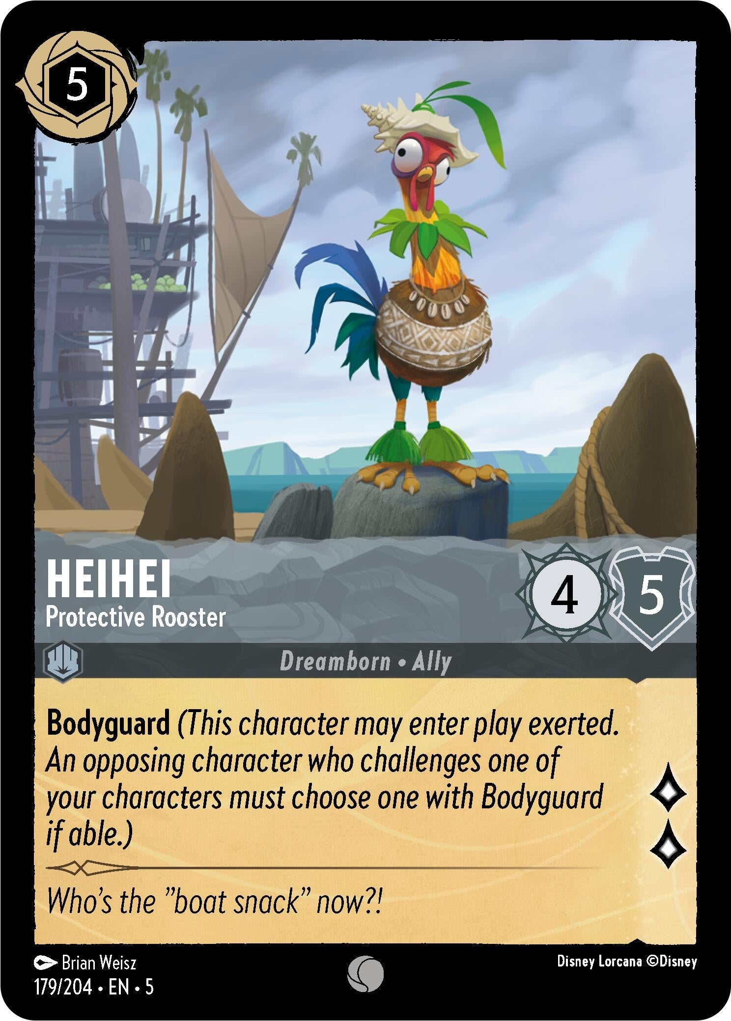 HeiHei - Protective Rooster (179) (5) - Disney Lorcana Single