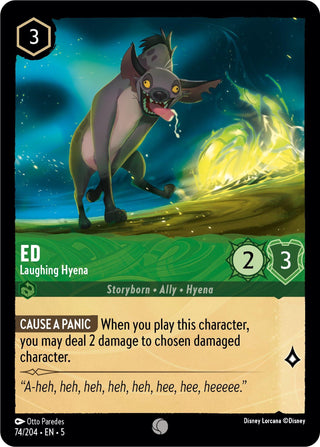 Ed - Laughing Hyena (74) (5) - Disney Lorcana Single