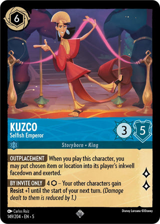 Kuzco - Selfish Emperor (149) (5) - Disney Lorcana Single
