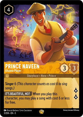 Prince Naveen - Ukulele Player (3) (5) - Disney Lorcana Single