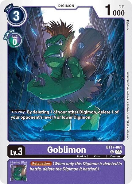 Goblimon (17061) [BT17] - Digimon Card Game Single