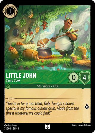 Little John - Camp Cook (71) (5) - Disney Lorcana Single