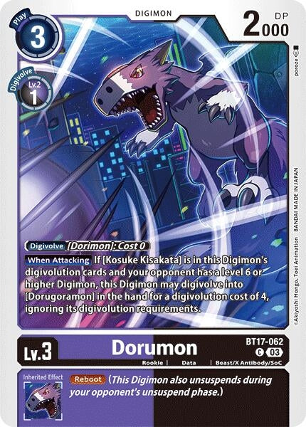Dorumon (17062) [BT17] - Digimon Card Game Single