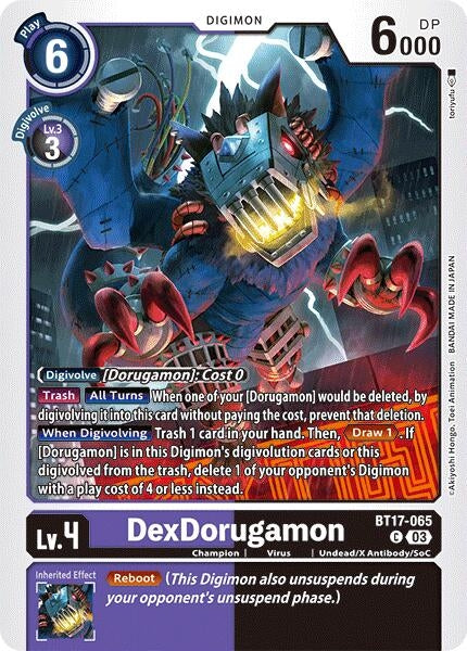 DexDorugamon (17065) [BT17] - Digimon Card Game Single