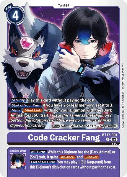 Code Cracker Fang (17091) [BT17] - Digimon Card Game Single