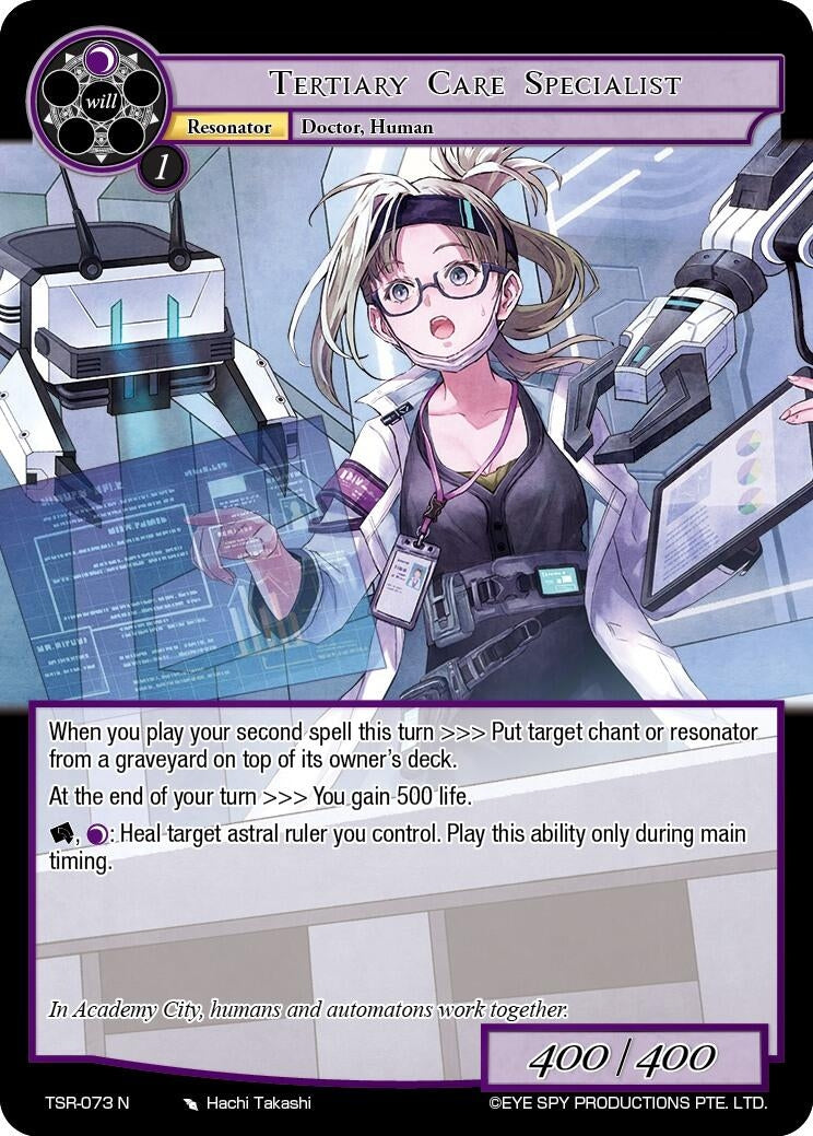 Tertiary Care Specialist (73) [TSR] - Force of Will Single