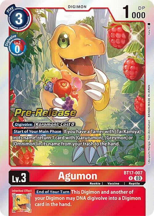 Agumon (17007) [BT17_PR] - Digimon Card Game Single