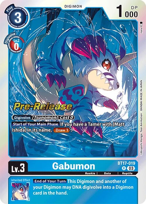 Gabumon (17019) [BT17_PR] - Digimon Card Game Single