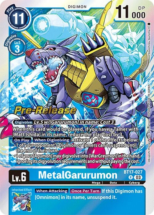 MetalGarurumon (17027) [BT17_PR] - Digimon Card Game Single