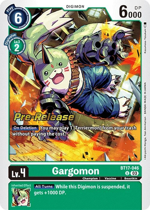 Gargomon (17046) [BT17_PR] - Digimon Card Game Single