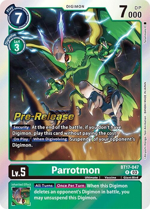 Parrotmon (17047) [BT17_PR] - Digimon Card Game Single