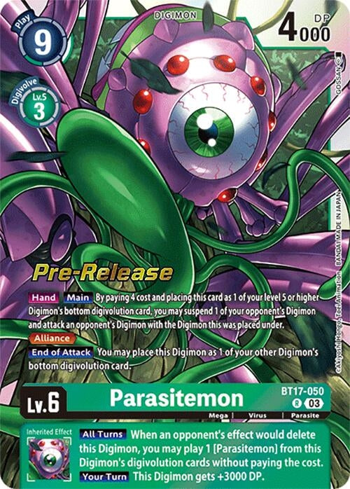 Parasitemon (17050) [BT17_PR] - Digimon Card Game Single