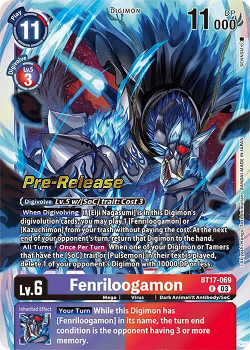 Fenriloogamon (17069) [BT17_PR] - Digimon Card Game Single