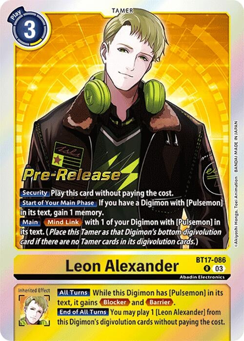 Leon Alexander (17086) [BT17_PR] - Digimon Card Game Single