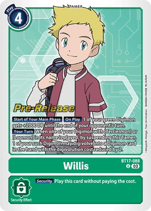 Willis (17088) [BT17_PR] - Digimon Card Game Single