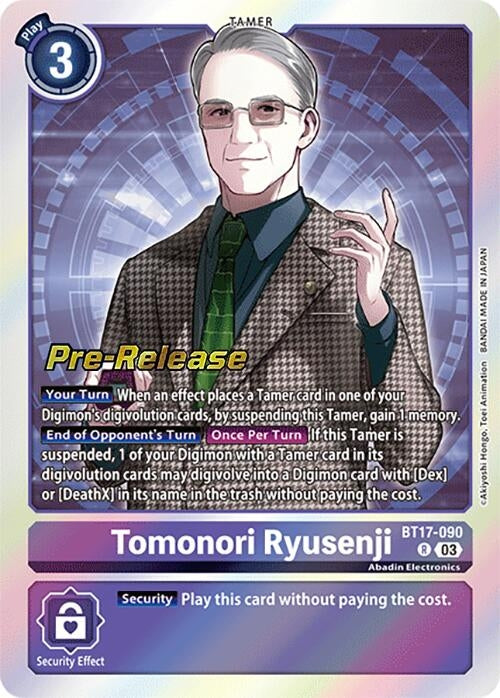 Tomonori Ryusenji (17090) [BT17_PR] - Digimon Card Game Single