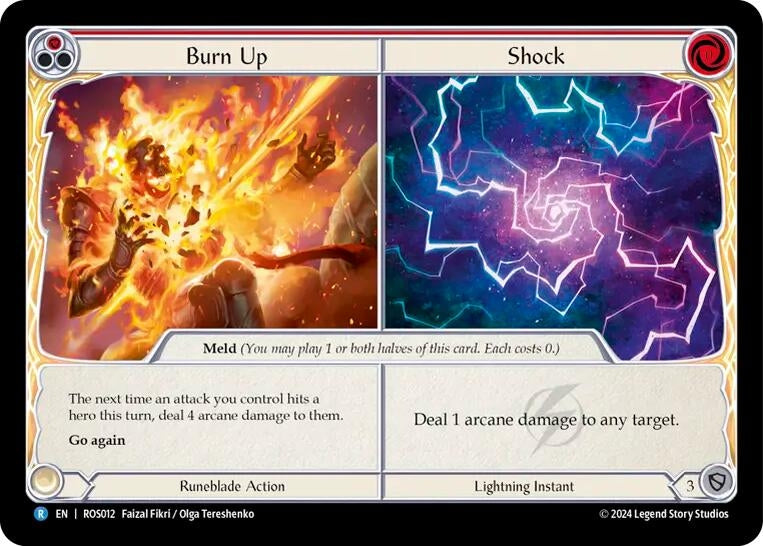 Burn Up // Shock (12) [ROS] - Flesh and Blood TCG Single