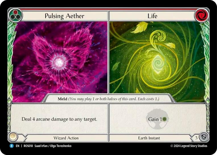 Pulsing Aether // Life (18) [ROS] - Flesh and Blood TCG Single