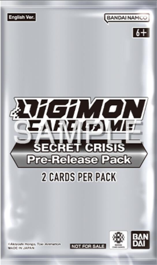 Secret Crisis Pre-release Pack [BT17_PR] - Digimon Card Game Sealed