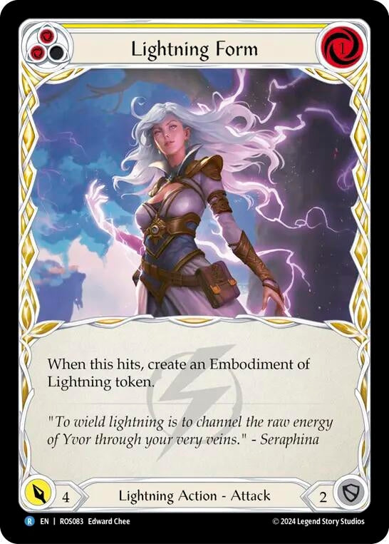 Lightning Form (Yellow) (83) [ROS] - Flesh and Blood TCG Single