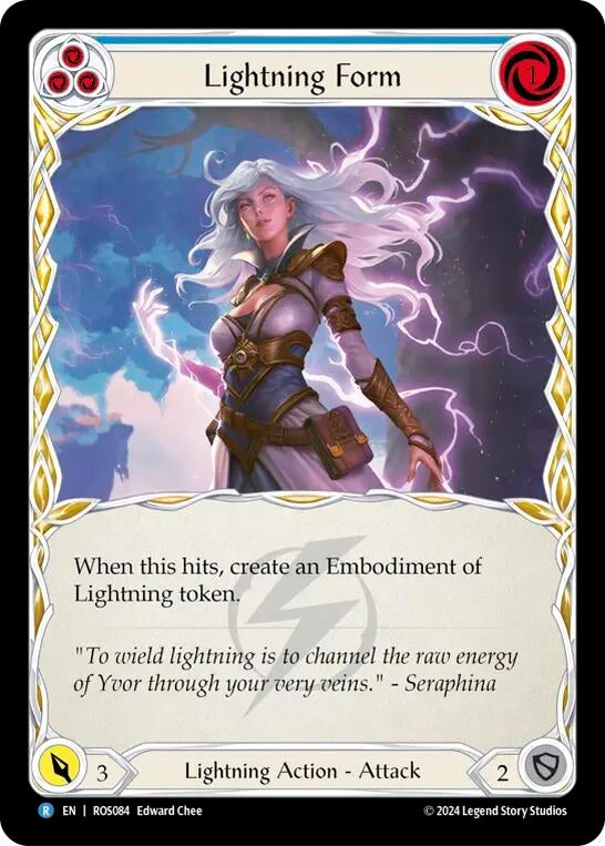 Lightning Form (Blue) (84) [ROS] - Flesh and Blood TCG Single