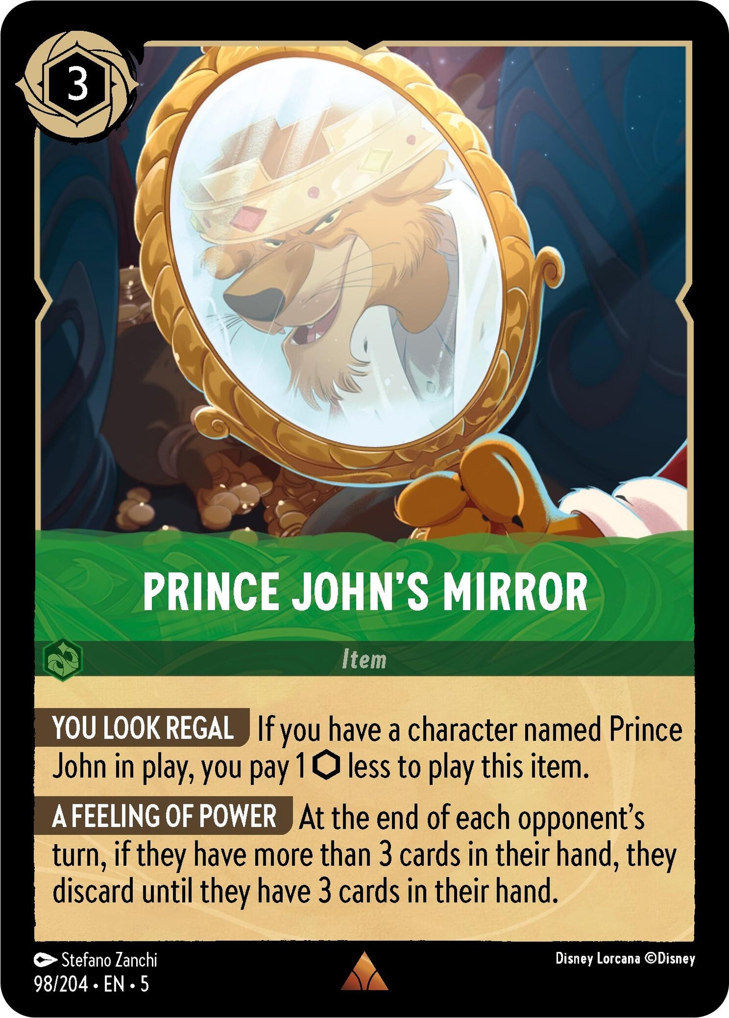 Prince John’s Mirror (98) (5) - Disney Lorcana Single