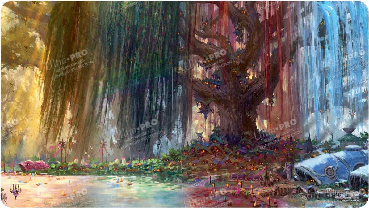 Bloomburrow AR Enhanced Standard Gaming Playmat Multi for Magic: The Gathering - Three Tree City (Four Seasons)