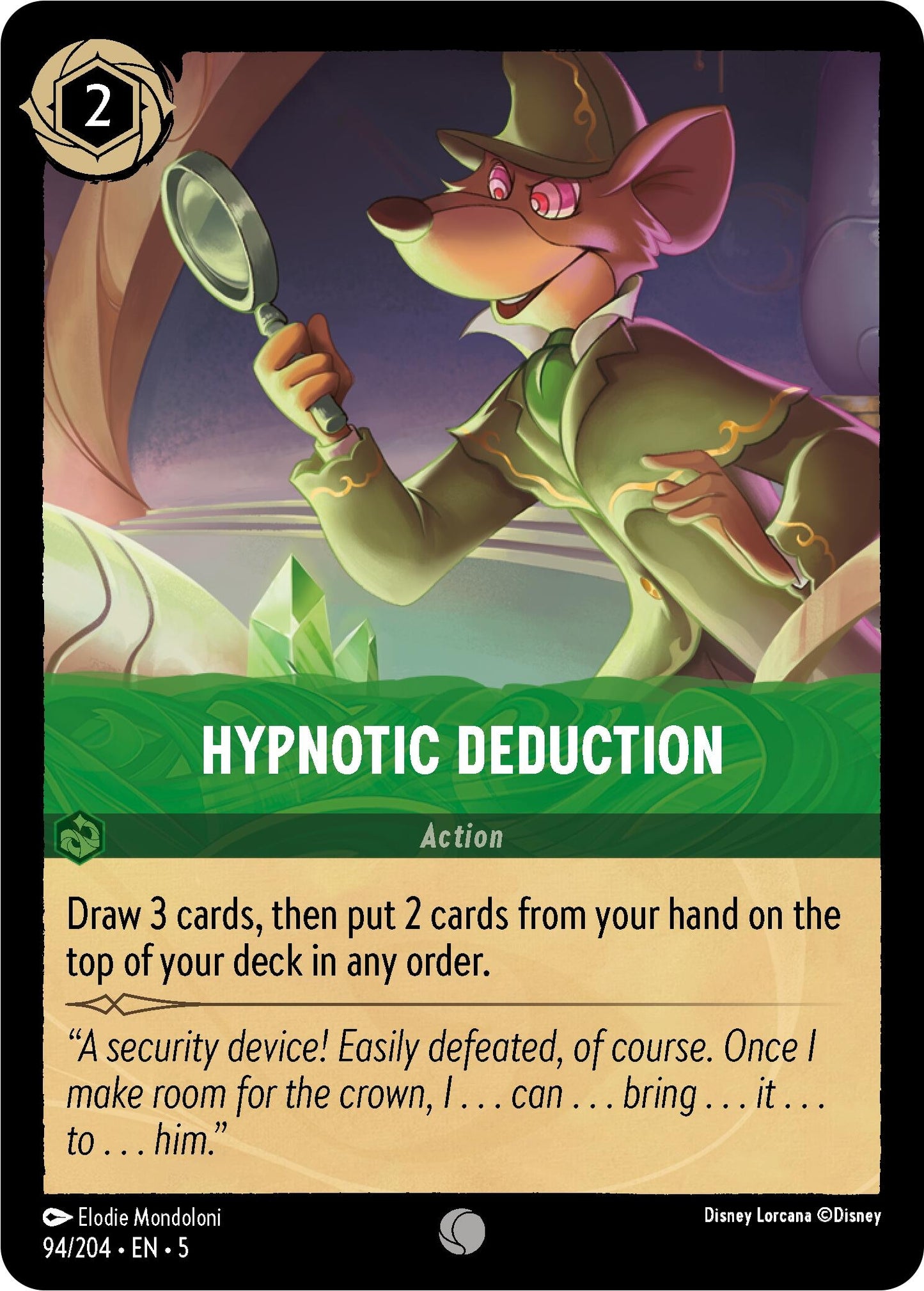Hypnotic Deduction (94) (5) - Disney Lorcana Single