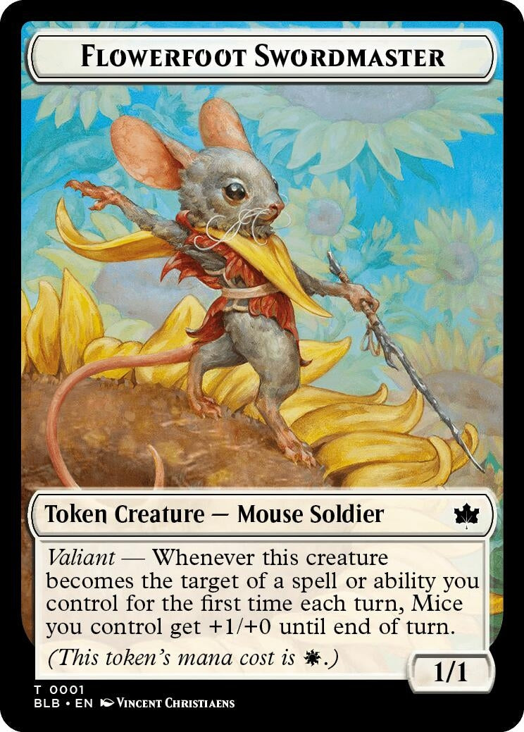 Flowerfoot Swordmaster Token (0) [BLB] - MTG Single