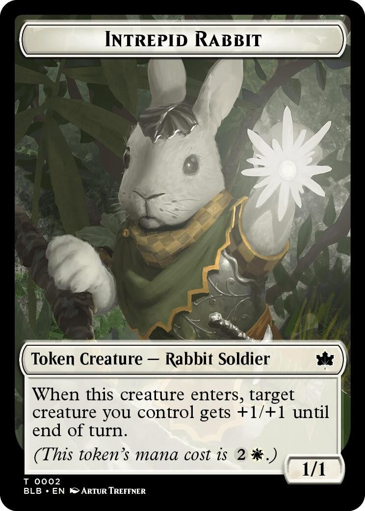 Intrepid Rabbit Token (0) [BLB] - MTG Single