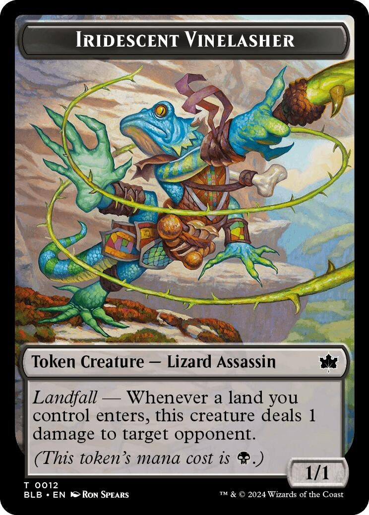 Iridescent Vinelasher Token (0) [BLB] - MTG Single