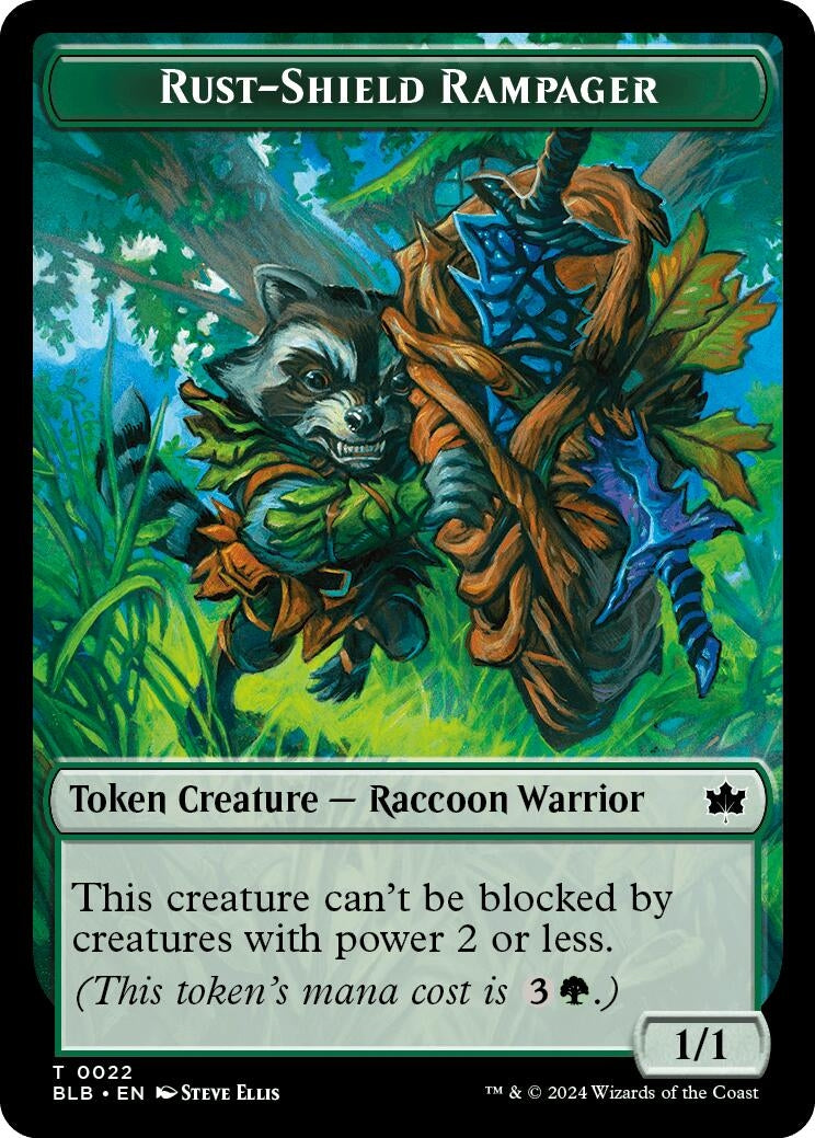 Rust-Shield Rampager Token (0) [BLB] - MTG Single