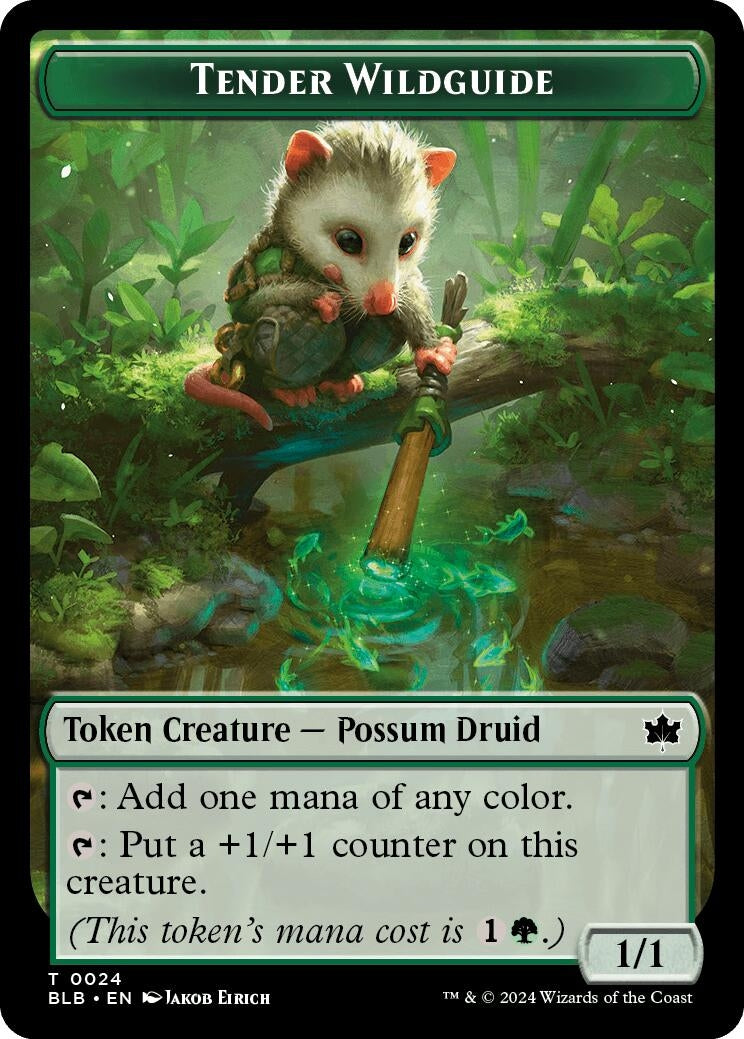 Tender Wildguide Token (0) [BLB] - MTG Single