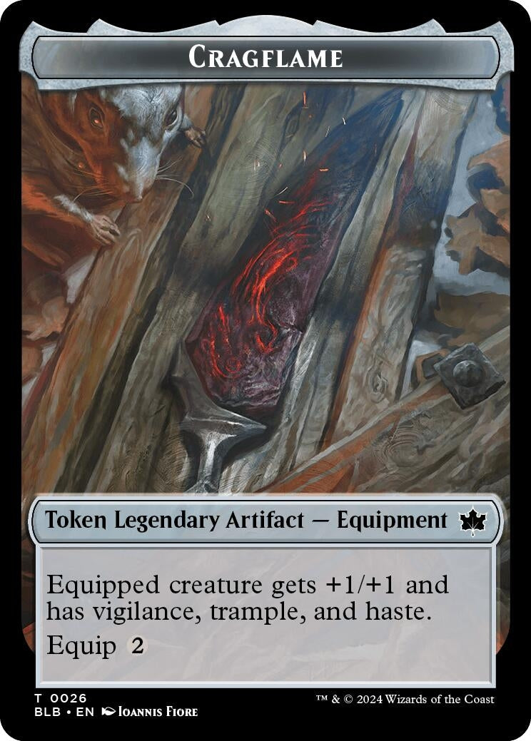 Cragflame Token (0) [BLB] - MTG Single