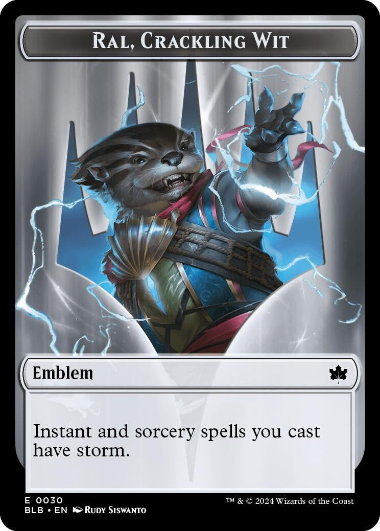 Emblem - Ral Crackling Wit (0) [BLB] - MTG Single