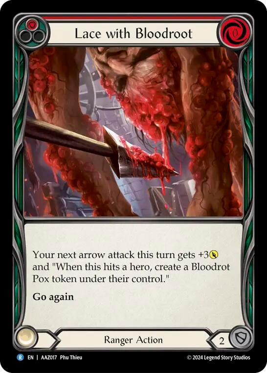 Lace with Bloodrot (17) [ADA] - Flesh and Blood TCG Single