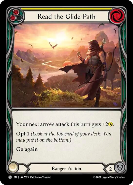 Read the Glide Path (Yellow) (25) [ADA] - Flesh and Blood TCG Single