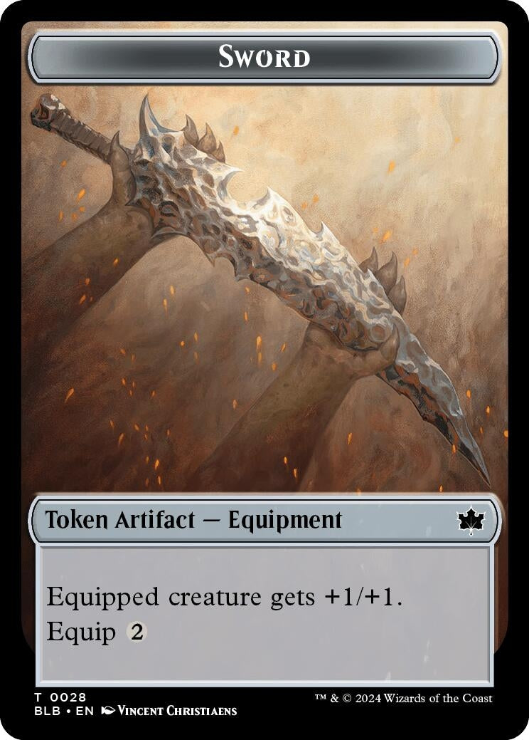 Sword // Manifold Mouse Double-Sided Token (0) [BLB] - MTG Single