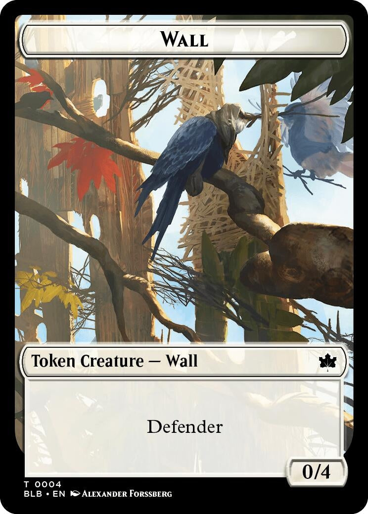 Wall // Intrepid Rabbit Double-Sided Token (0) [BLB] - MTG Single