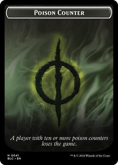 Poison Counter // Rabbit Double-Sided Token (0) [BLC] - MTG Single