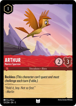 Arthur - Novice Sparrow (121) (5) - Disney Lorcana Single